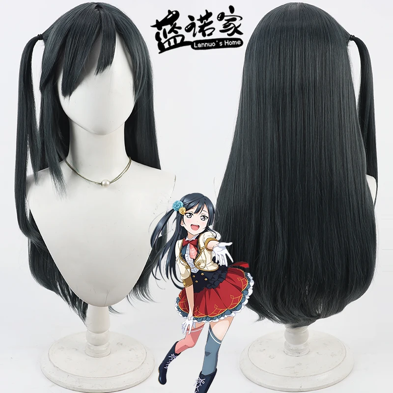 Virtual YouTube Vtuber Yuuki Setsuna Cosplay Wig Halloween Carnival Party Props Synthetic Hair Heat Resistant Fiber + Wig Cap