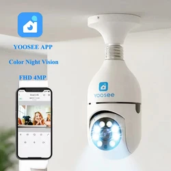 HONTUSEC V380 2.4G 4MP Wifi Bóng Đèn Camera 360 Độ Màu Sắc Nhìn Xuyên Đêm Camera An Ninh 2 Chiều Tự Động Theo Dõi trẻ Em