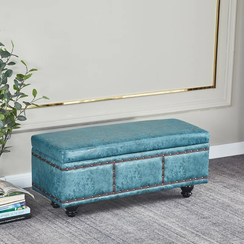 

Clothing store shoe change stool, long stool at home door, rectangular storage stool, fitting room sofa stool