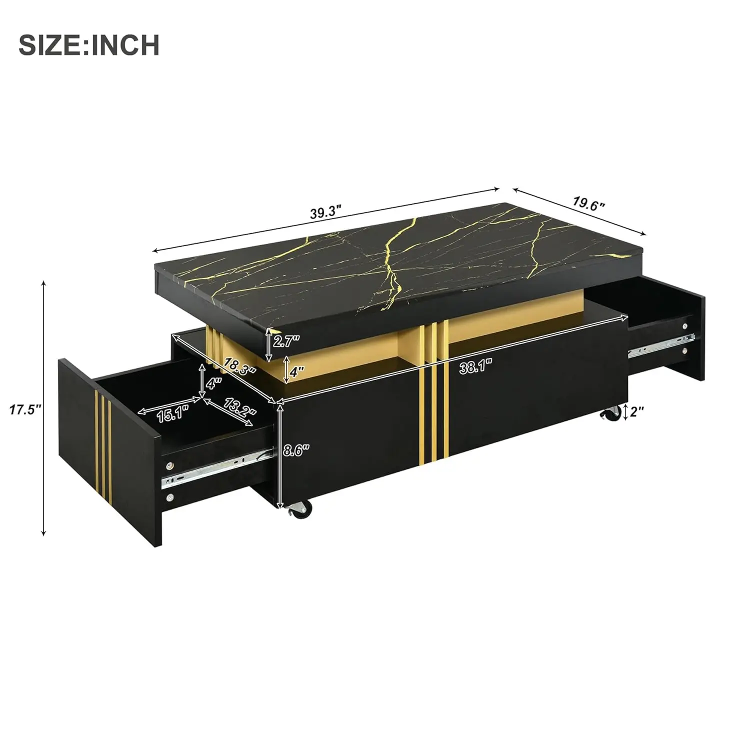 Thumbnail 2 - #16 Latest Lift Top Coffee Tables Offers