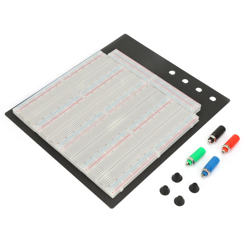 3220 Tie Points Solderless Breadboard Circuit Bread Board ZY-208 Reusable Convenient Easily Modify ABS for Electronic Circuits