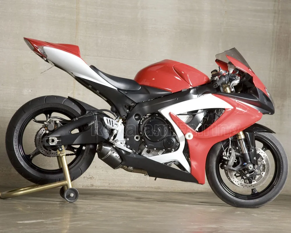 For Suzuki GSXR 600 750 K6 2006 2007 GSXR750 GSXR600 GSX-R600 GSX-R750 Red White Black Fairing (Injection Molding)