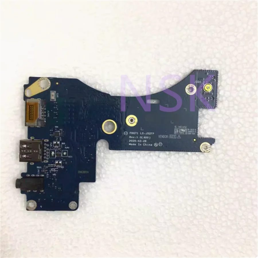 Original LS-J52FP 0KJJCW FOR DELL Alienware M17 R3 USB Audio Network Card Small Board  100% Test Ok