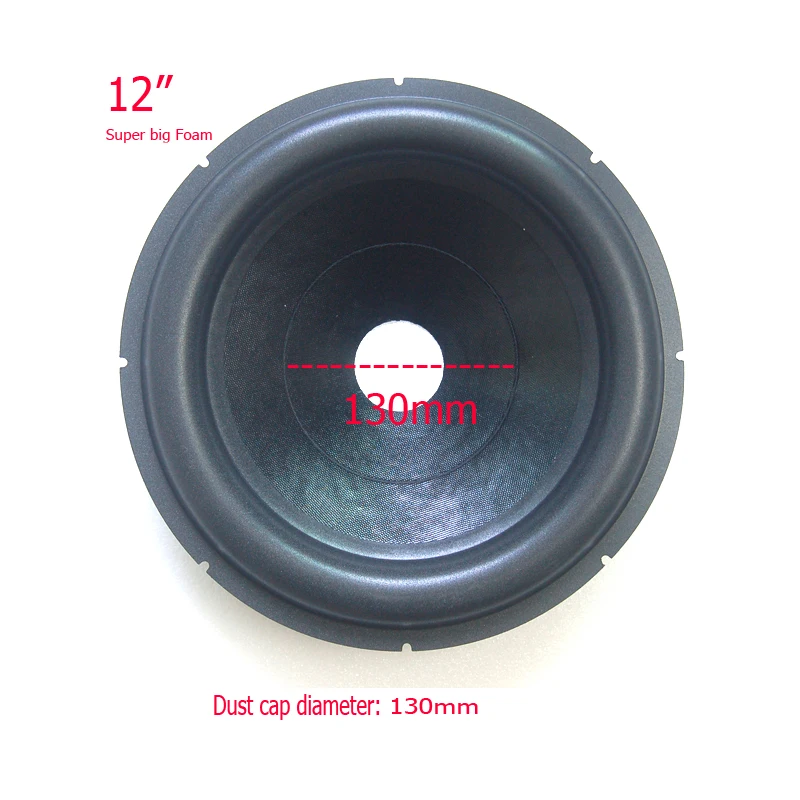 2 sztuk/partia 12 Cal 3000 watów mocny Subwoofer papierowy stożek 305mm 50mm otwór czerwony duży piankowy głośnik akcesoria