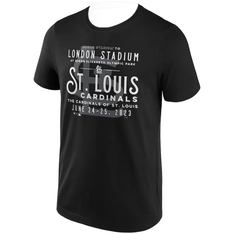 24-25 Hot Selling MLB League St. Louis Cardinals Team T-shirt Casual Sports Training T-shirt Comfortable and Breathable