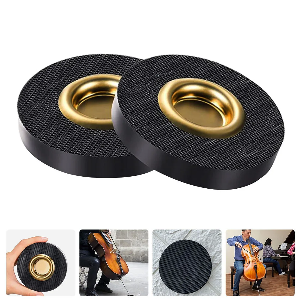 

2Pcs Anti-Slide Cello Pads Portable Lightweight Bottom Holders String Instrument Accessory Cello Stands Instruments Supply