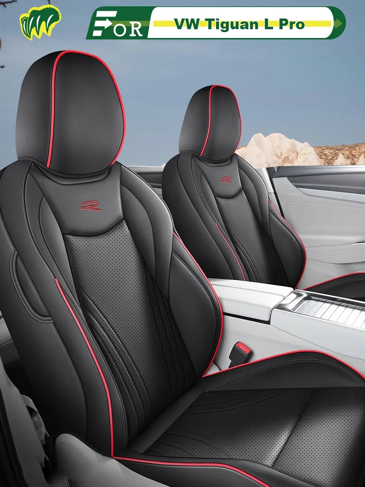 

Чехол на автомобильное сиденье с левым приводом VW Tiguan L Pro, 5-местная защита сиденья на заказ, всесезонный полностью окруженный аксессуар для интерьера