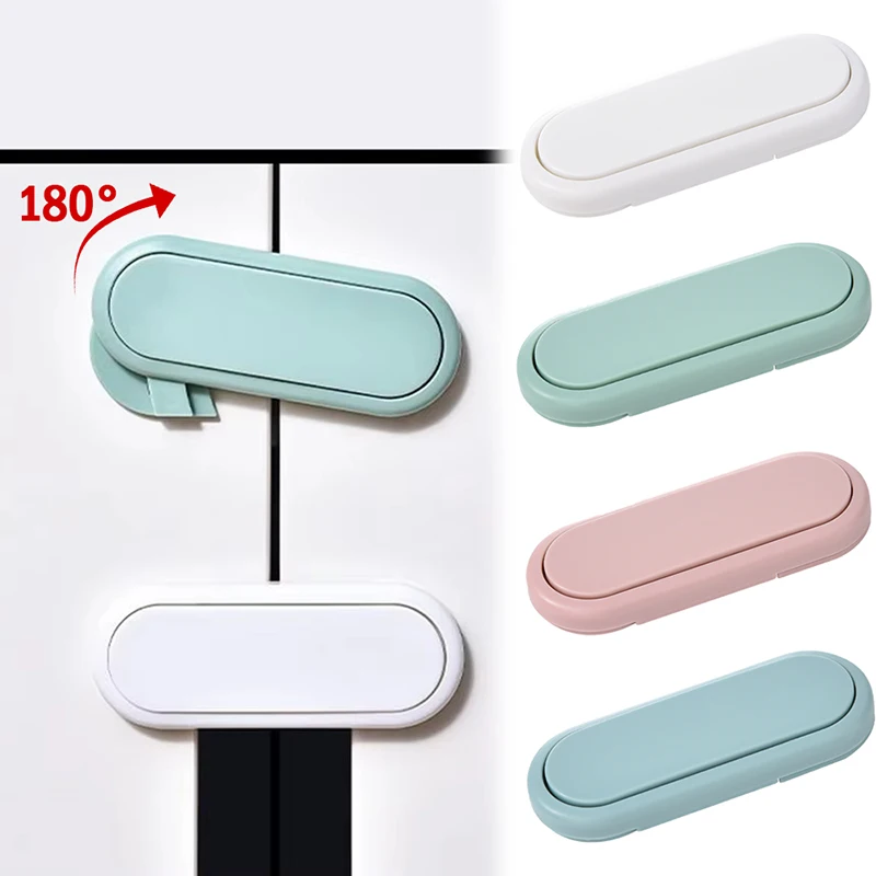 Child Safety Lock Universal ABS Safe Window Lock Drawer Anti-opening Handle Lock Baby Anti-pinch Hand Protection Accessories