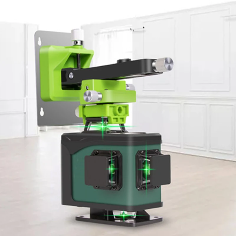 Green light 12 lines 16 lines level automatic leveling remote control 3D wall pasting instrument infrared