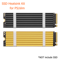 1set M.2 SSD Heatsink  Aluminum NVMe Radiator 2280 Solid State Drives Cooler Radiator Thermal Pad For PS5 Desktop