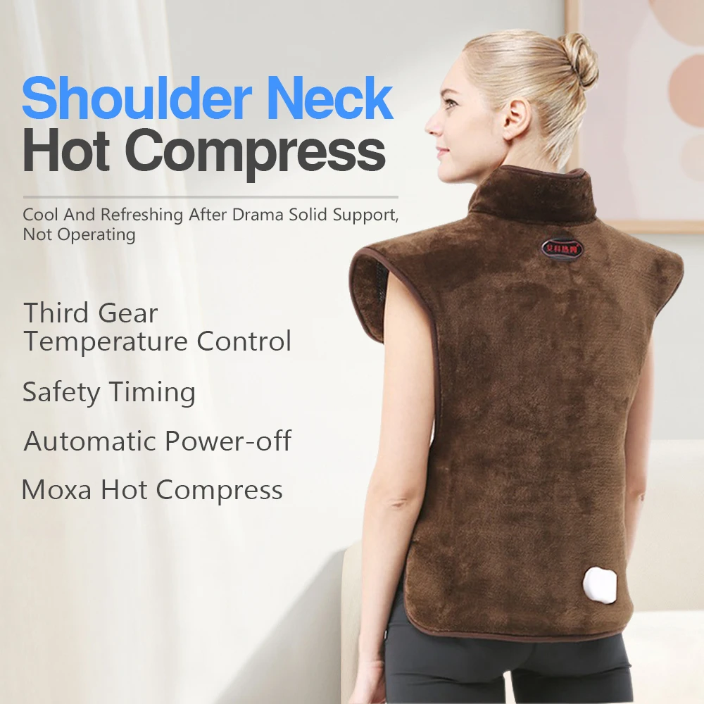 Electric Heating Pad Heating Pad Soft Neck Shoulder Bag Electric Auto Shut Off Warm Up Back Pain Relief 220V 120W EU Plug Winter