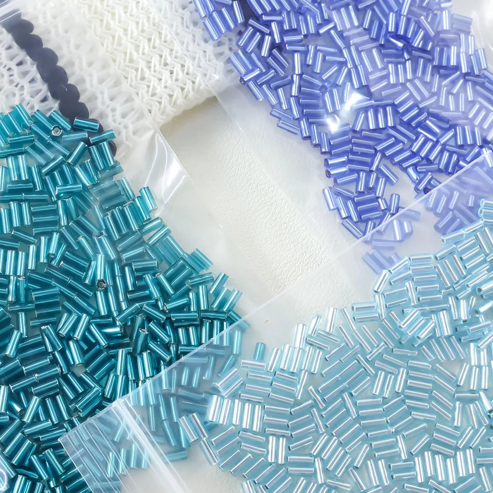 Imported 4.5mm silver plated straight tube beads 10g from Japan, suitable for making exquisite earrings and fine bracelets, and