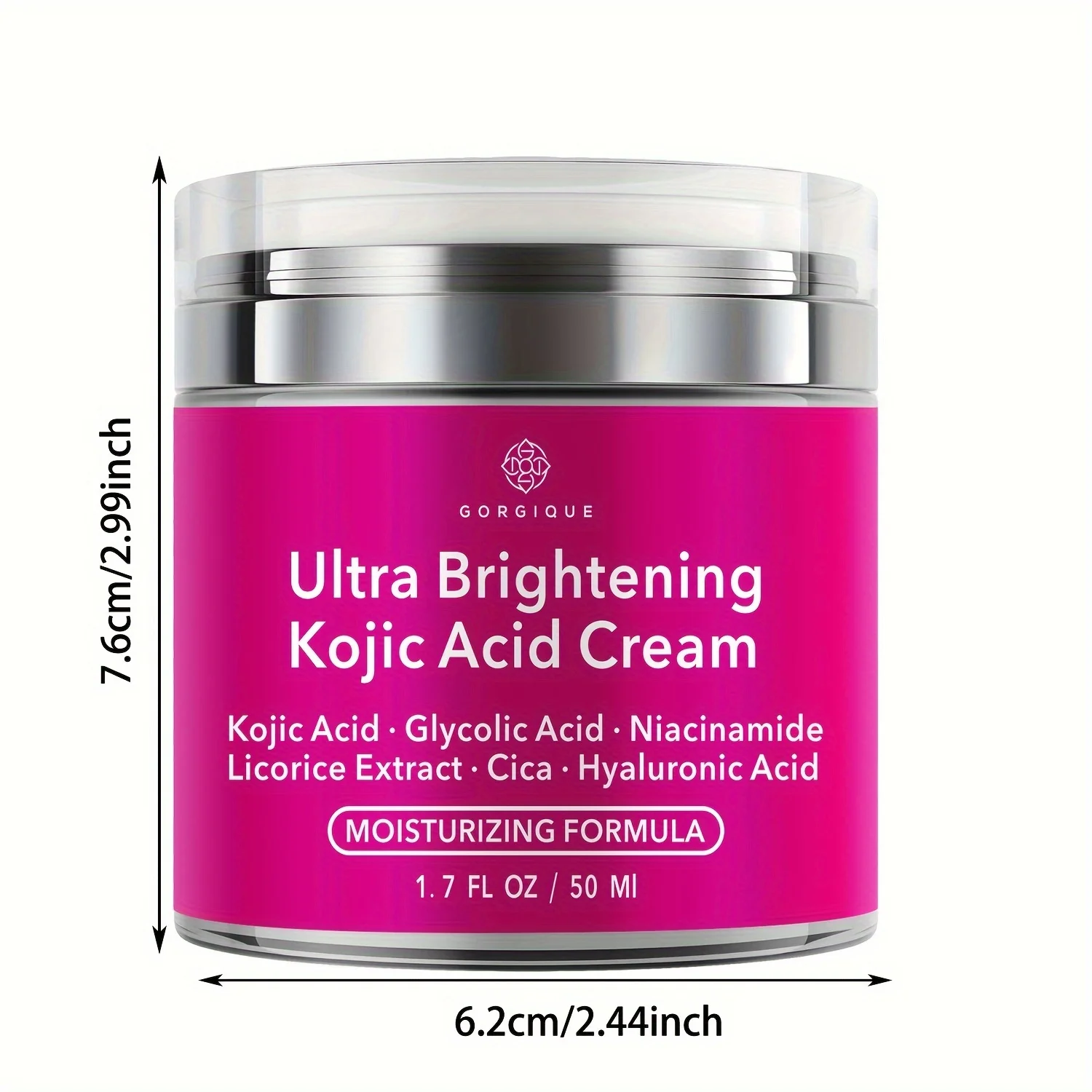 Kojic Acid Cream + Glycolic Acid + Niacinamide + Cica + Ha Moisturizer