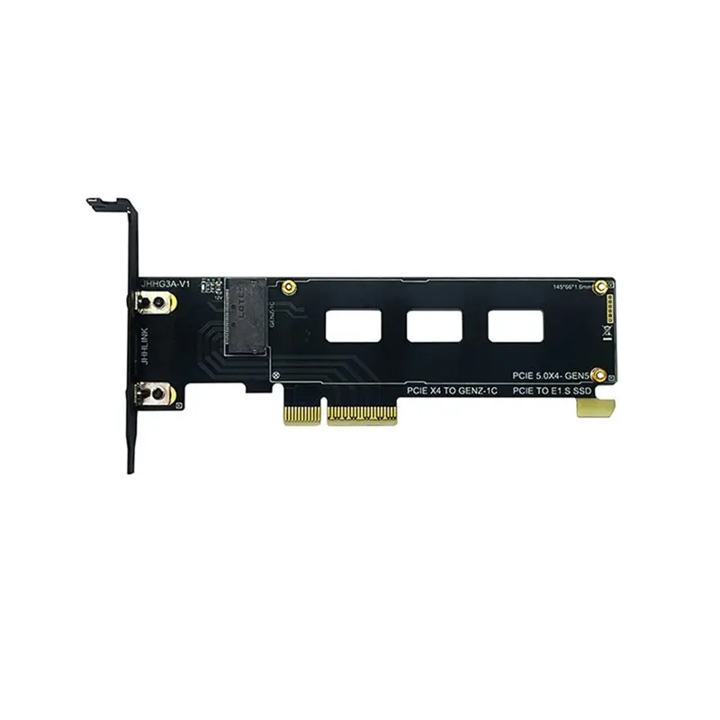 

ABIJ-Pcie 5.0 X4 To GENZ-1C Adapter Card For Nvme SSD Expansion Card Pcie X4 E1. S X8/X16 For