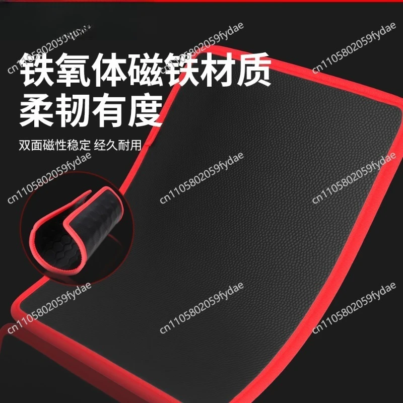 3-Piece High-performance Magnet Foldable Tool Pad Blue-red Leather Plate Tool Magnetic Storage