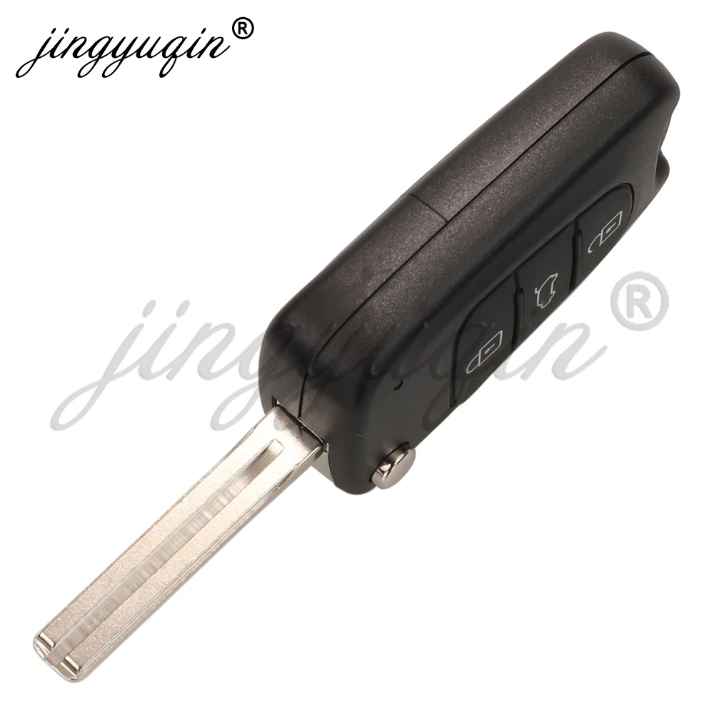 กุญแจรีโมทรถยนต์แบบพับได้ jingyuqin 433MhzASK ID46 สำหรับรถยนต์ฮุนได i30 ปี 2007 2008 2009 2010 2011 2012 2013 และอาเซรา ปี 2011 รุ่น 95430-2L600/2L650