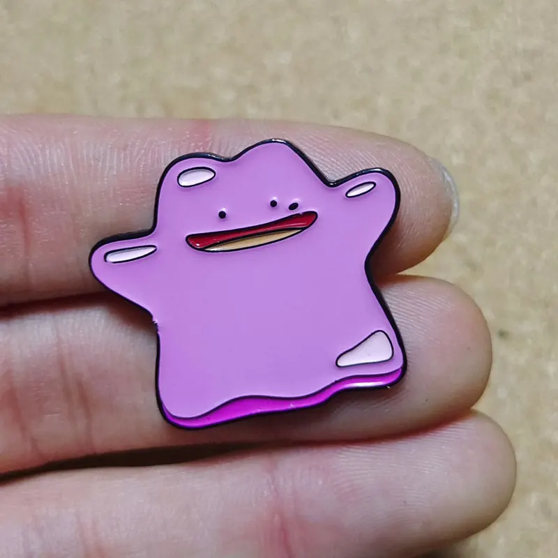 Pokemon Ditto Anime Enamel Pin Lapel Badges Manga Brooches for Women Fashion Jewelry Accessories Gifts