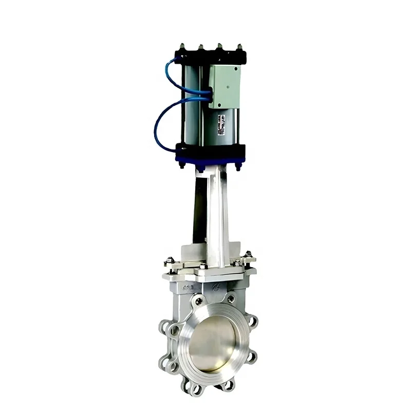 Pneumatic Stainless Steel  Pneumatic Actuator Flange Lug Knife Gate Valves