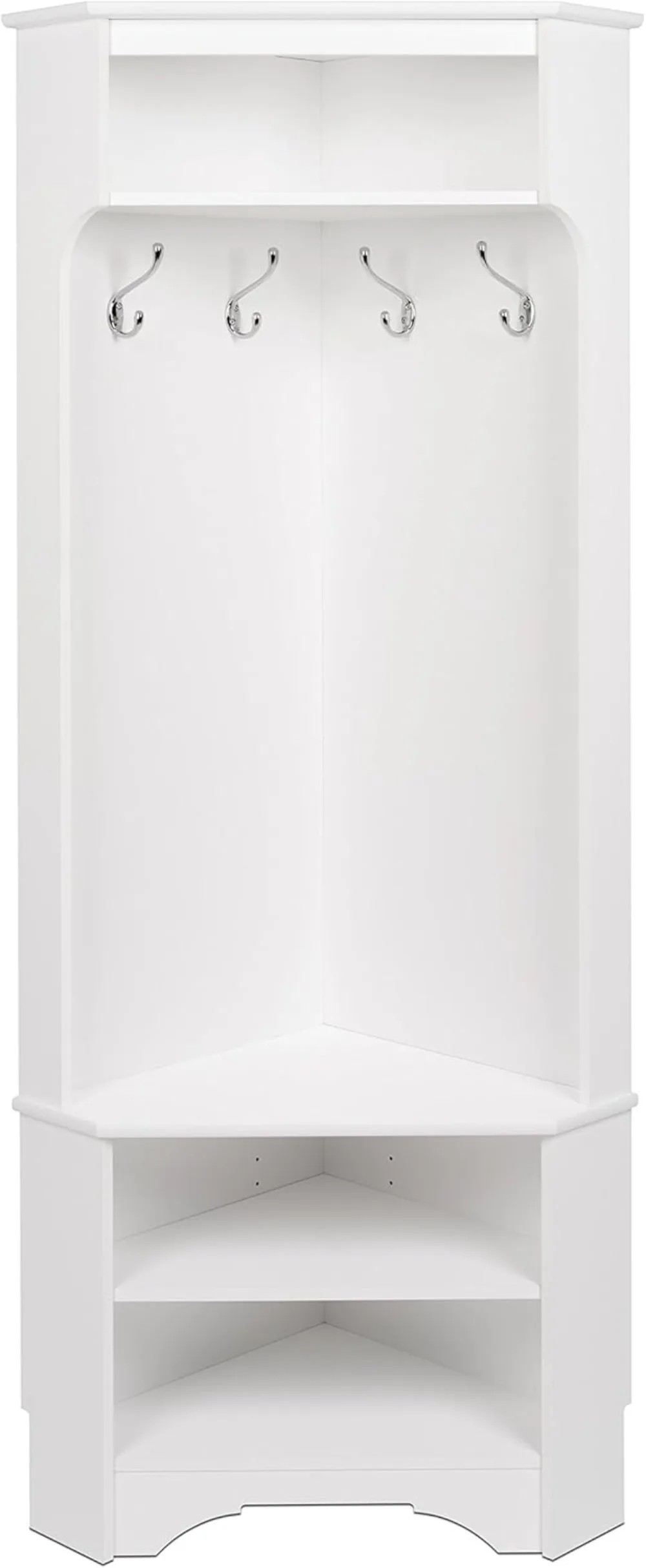 Multifunctional Corner Clothes Rack with Shoe Shelf - Space-Saving Home Organizer for Entryway & Bathroom