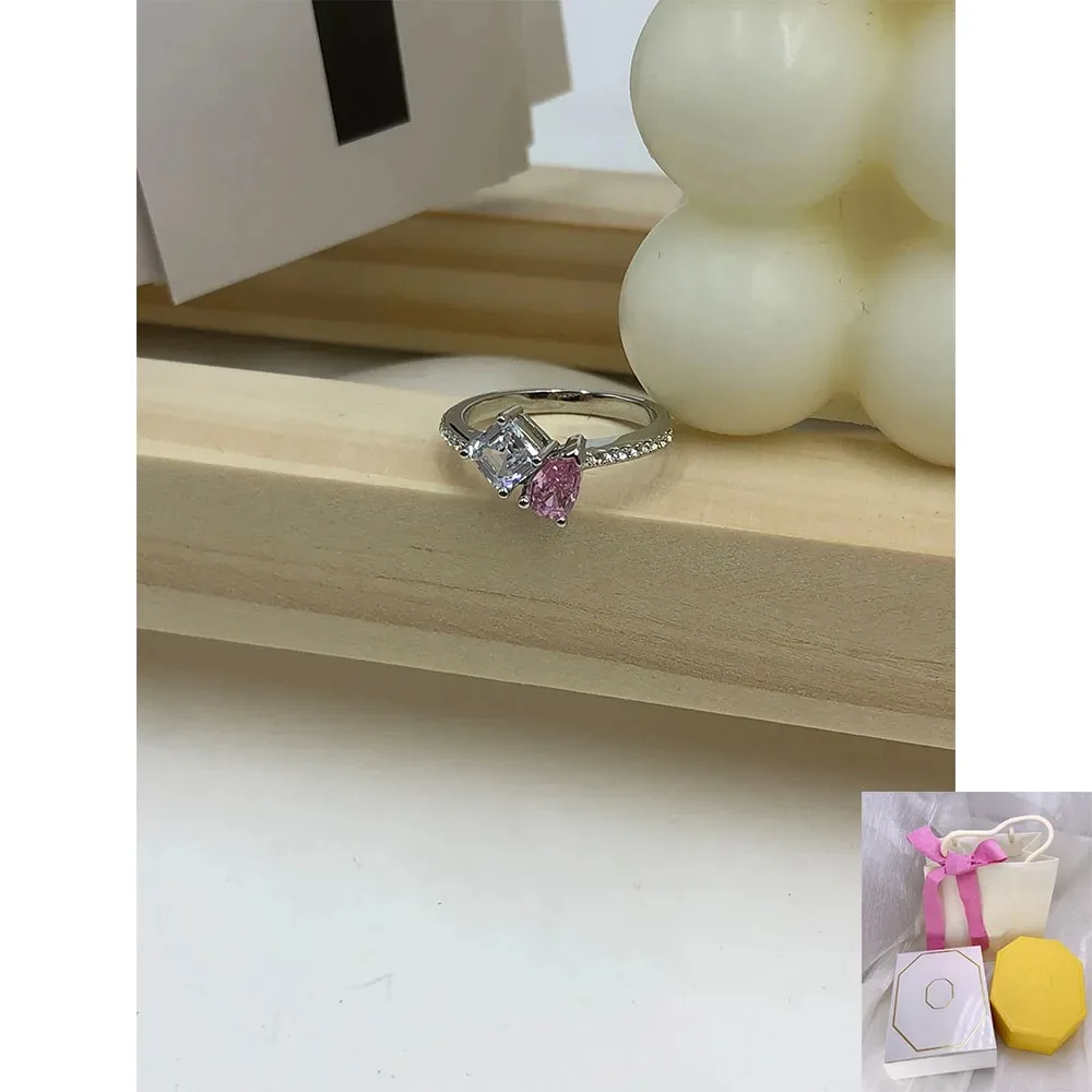

New fashion hot selling Mesmera mixed cutting pink ring high-end exquisite holiday gift