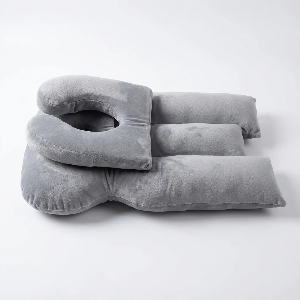 Soft Support Stomach Sleeper Pillow: Adjustable Air Gap & Face Hole for Comfortable Small to Medium Adult Faces