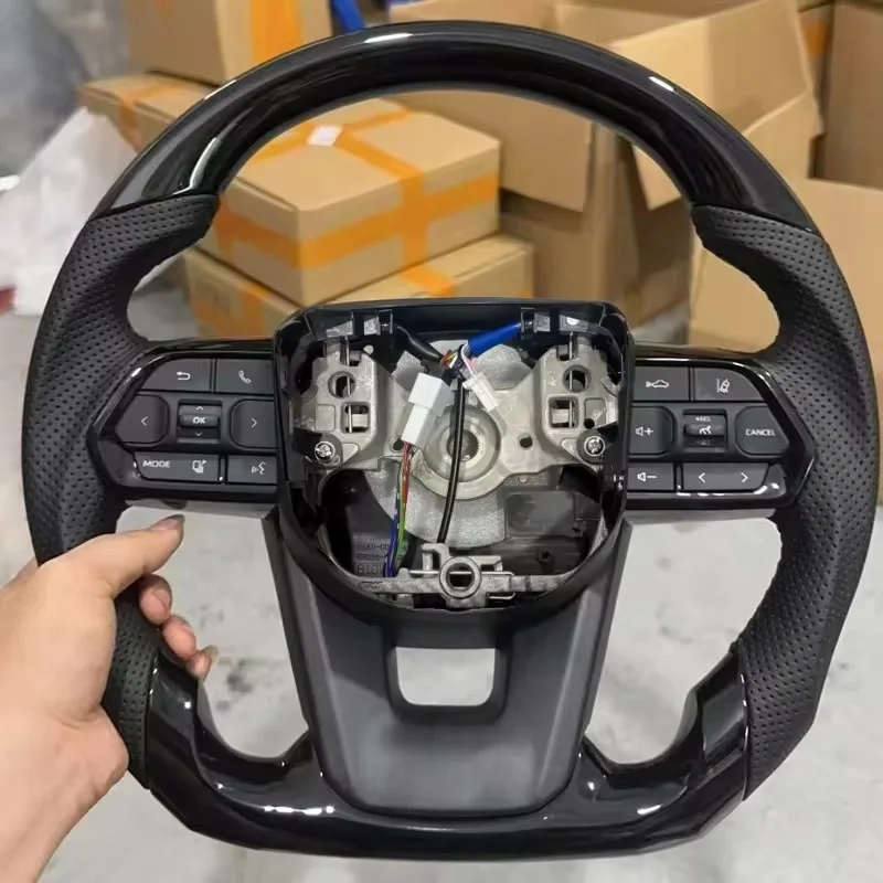 Customized Custom Car Steering Wheel For Toyota Land Cruiser LC200 LC300 Prado 120 150 200 LC79 LC70 LC76 FJ70 Steering Wheel