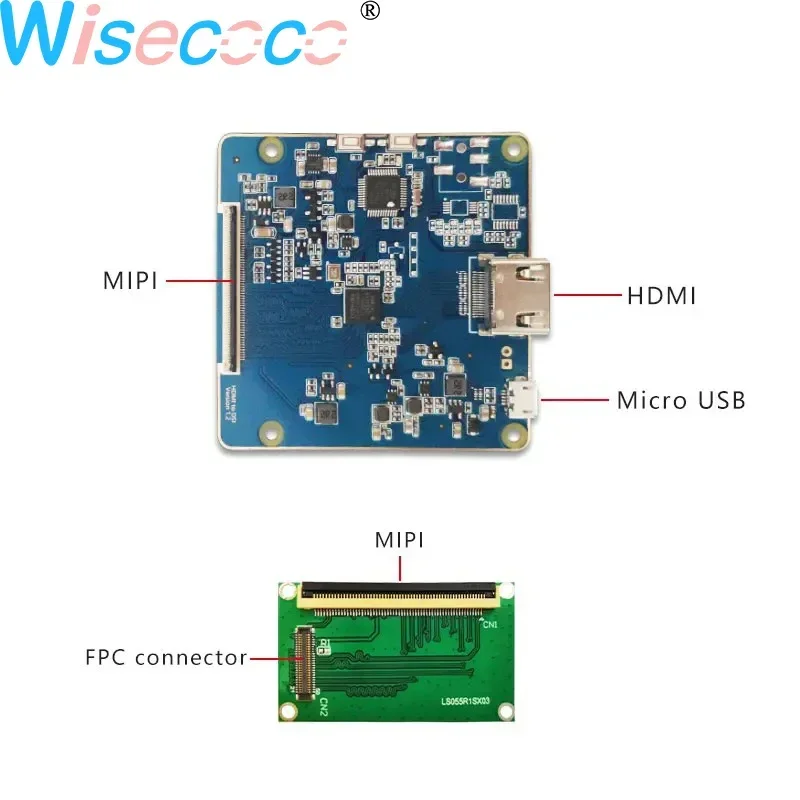 Stampante 3D con schermo LCD da 5,5 pollici 2K 1440x2560 LS055R1SX03 Display Scheda controller MIPI WANHAO D7 Parti del proiettore fotopolimerizzante