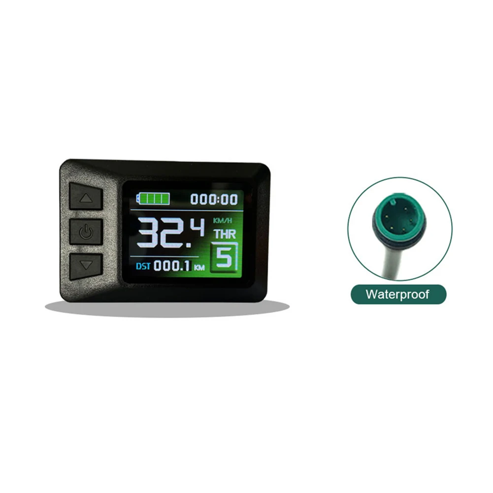 E-bike Meter 22A Controller Long Service Life Panel Screen Data Riding Parameters Display Simple Design For 24V/36V/48V Power