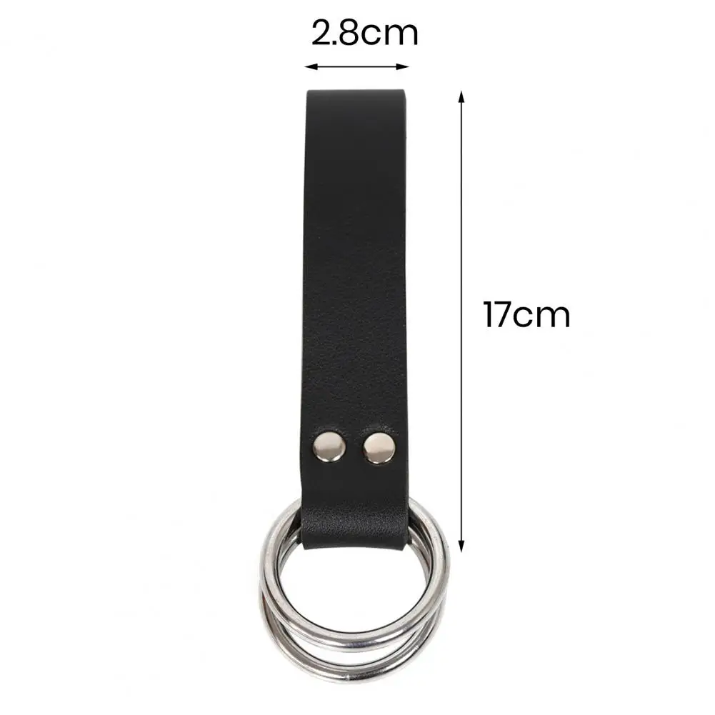 Belt Accessory Skirt Hook Strap Medieval Belt Skirt Hikes Double Ring Faux Leather Loop Renaissance Accessory for Women's Long