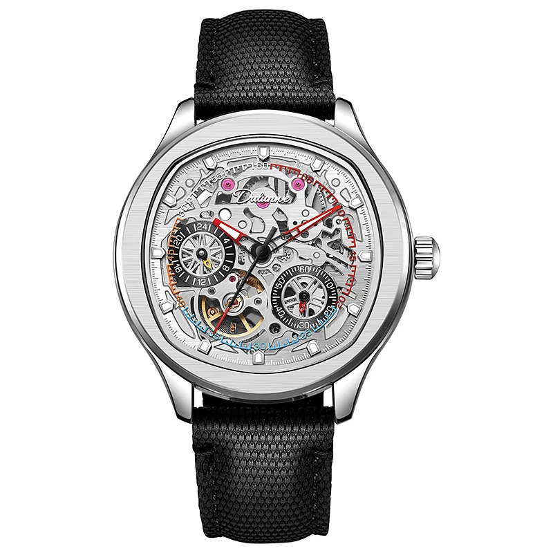 

Dulunwe Роскошные полые автоматические механические часы мужские светящиеся внешнеторговые трансграничные водонепроницаемые часы Tide