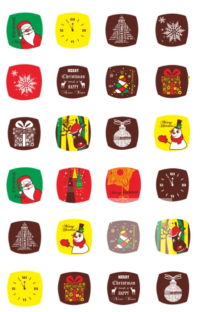 10 Pieces of Baking Mold Chocolate Transfer Paper Biscuit Cake Decoration Mold Glutinous Rice Paper Manual Transfer Printing