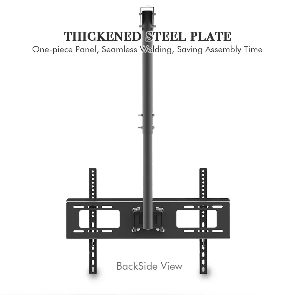 

TMC-7006 Ceiling Mount TV Wall Bracket Roof Rack Pole Retractable For 32"-70" Flat Screen Tilting ceiling plate allows mounting