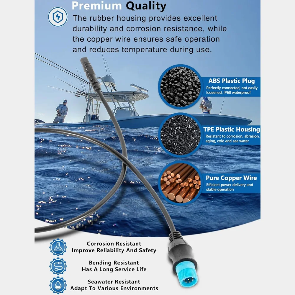 0101271900 Adapter 8 Pin Transducer to 4 Pin Sounder Compatible with Garmin AIRMAR ECHOMAP UHD Ultra Striker Chart Plotters Fish