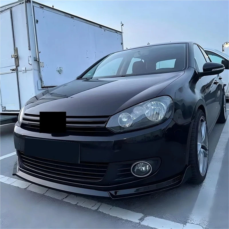 Frontspoilerlippe im Maxton-Stil für Golf 6 MK6 Standard TSI TDI 2008~2012 Bodykit Spoiler Schutz Nachrüstung – Detail 1