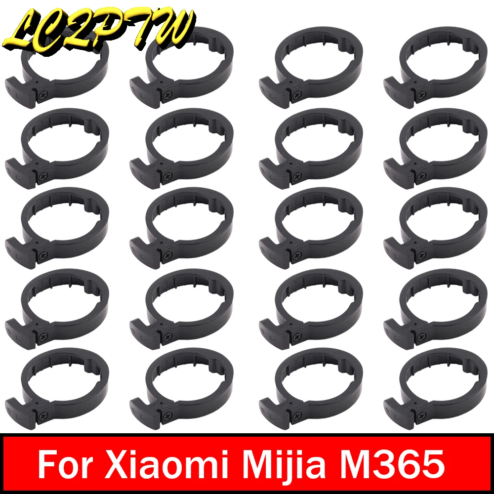 20pcs Circle Clasped Guard Ring Buckle Insurance For Xiaomi M365 E-Scooter Plastic Round Guard Mount Folding Tube Replacement