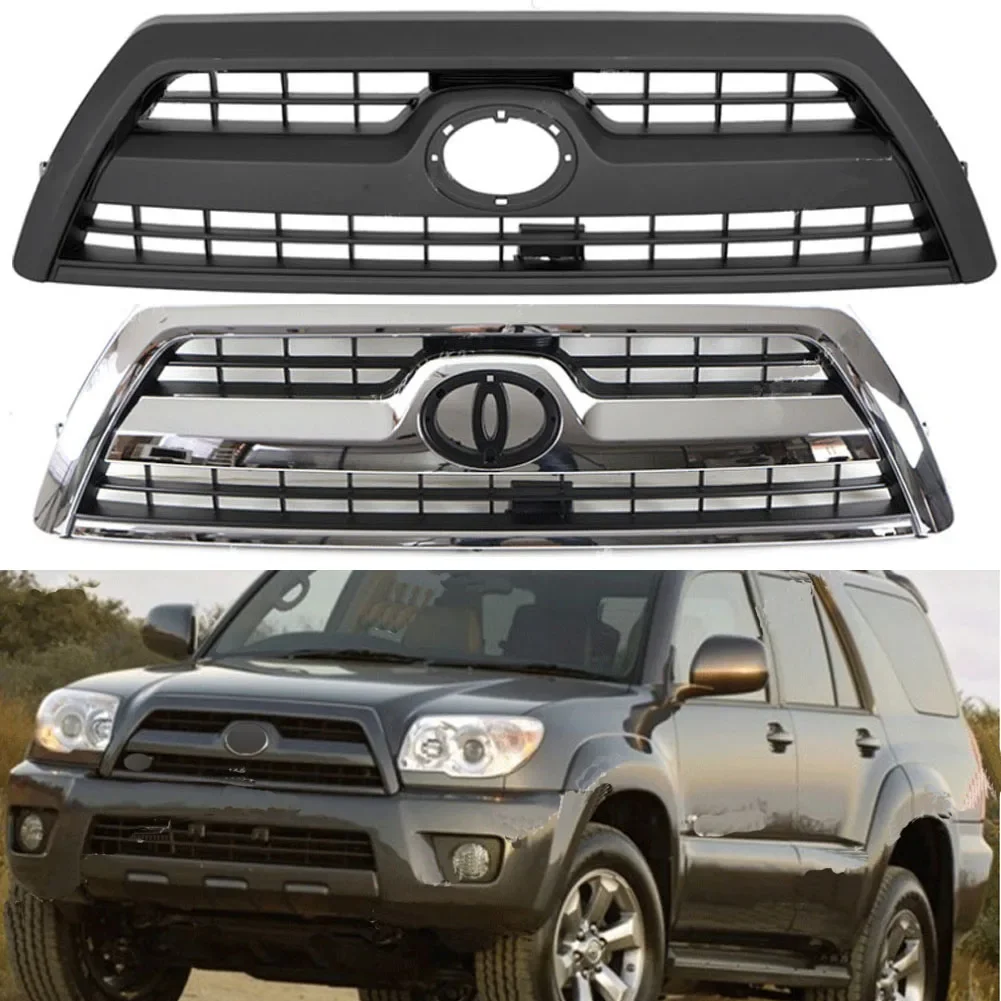 Car Grill For Toyota 4RUNNER 2006-2009 modified with light Grille Grill Mask Front bumper net Car Accessories