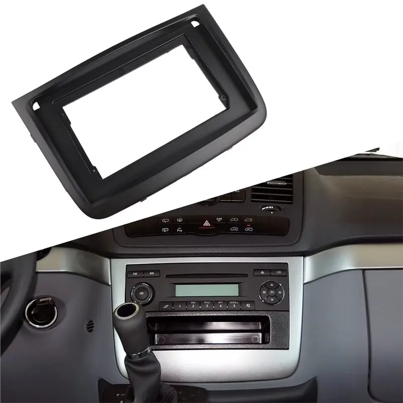 【Price Drop !!】 Stereo Radio Bezel Dash Fitting Panel 10 Inch For Mercedes Benz Vito W639 2003-2015 Car Frame Fascia Accessories