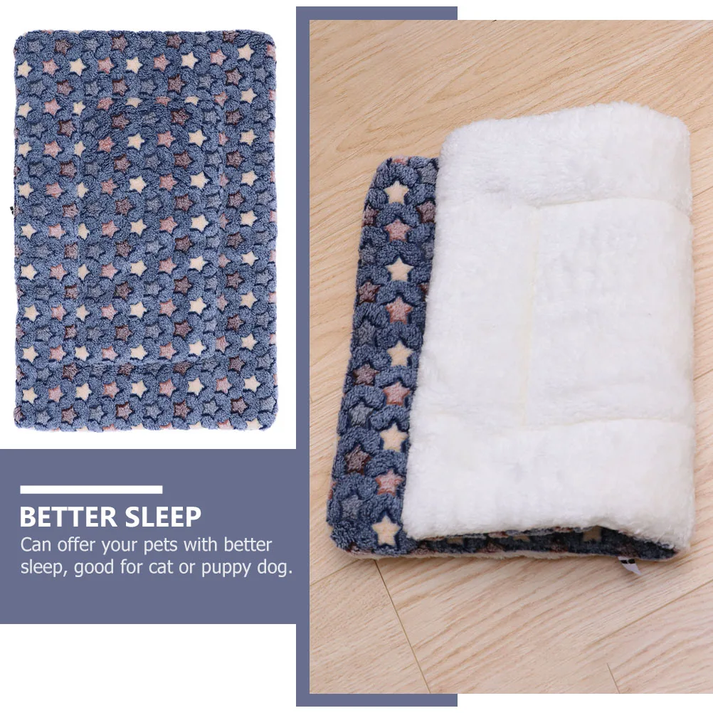 

Winter Thickened Warm Pet Mat Soft Flannel Cushion for Dog Cat Nest Home Use Non-Skid Comfortable Pet Sleeping Pad Resting