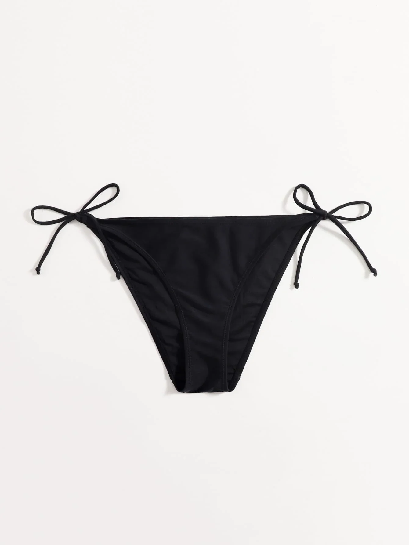

Black Tie Side Bikini Bottom Summer Beach Swimwear