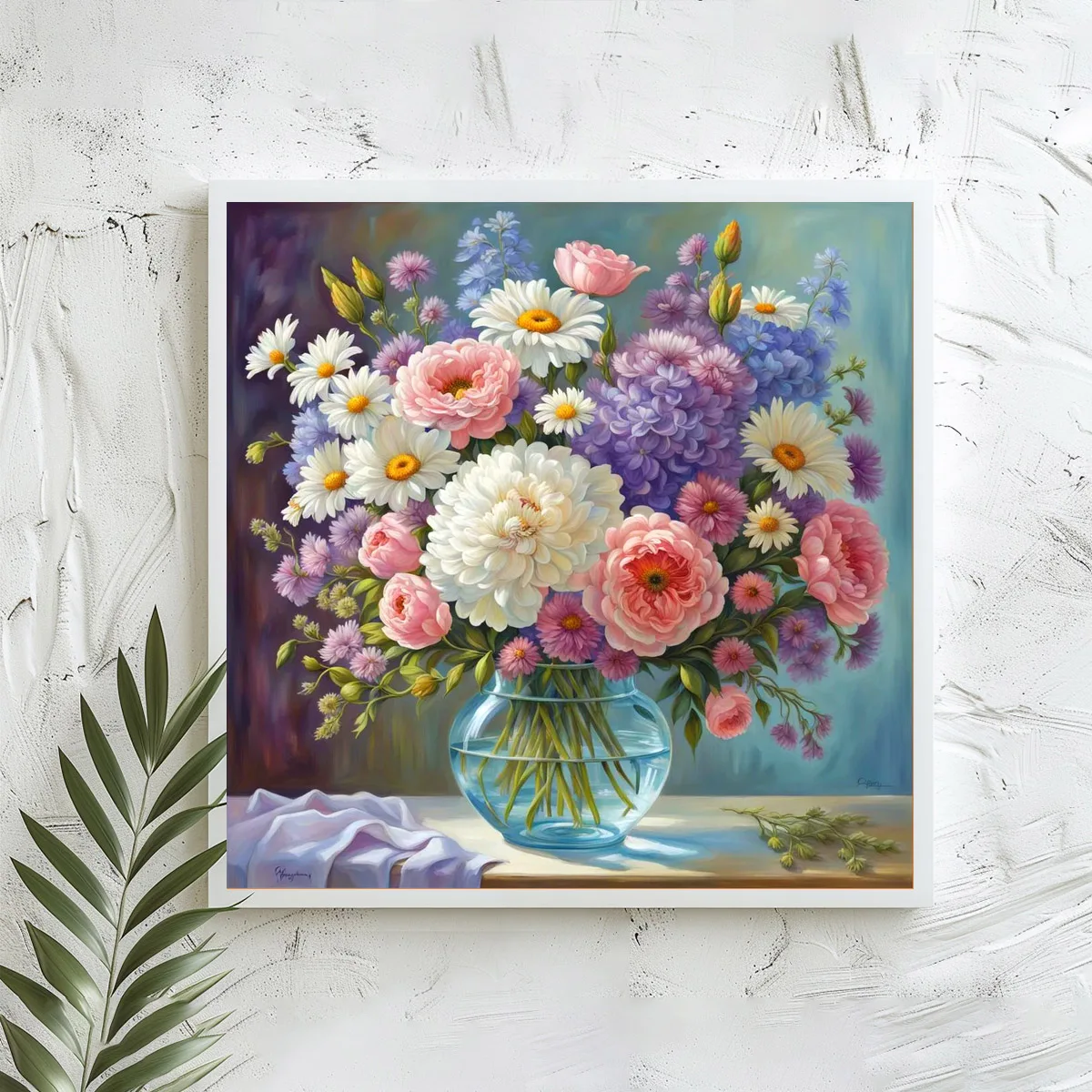 1 Stück 40x40 cm/15,74 Zoll, 11Ct/14Ct Kreuzstich-Set, DIY Valentinstagsgeschenk, Stickerei-Set für Festivals, Stadt – Detail 3