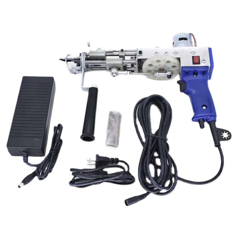 2 In 1 Electric Tufting Gun Carpet Weaving Flocking Machine Cut Pile And Loop Pile Electric Carpet Tufting Gun