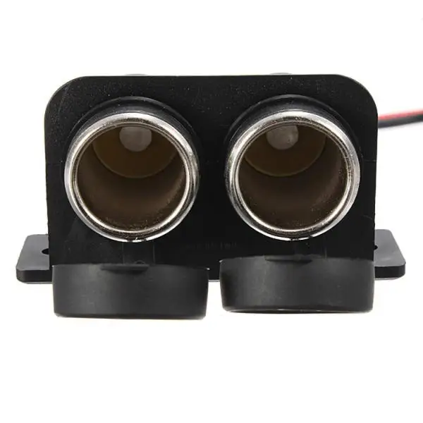 

12V Waterproof Power Motorcycle Boat Car Dual Socket Plug