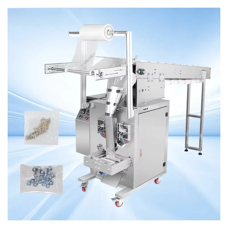 Automatic Multifunctional Stainless Steel Plastic Bag Packaging Machine for Powder Granules Liquid Filling Three Side Seal