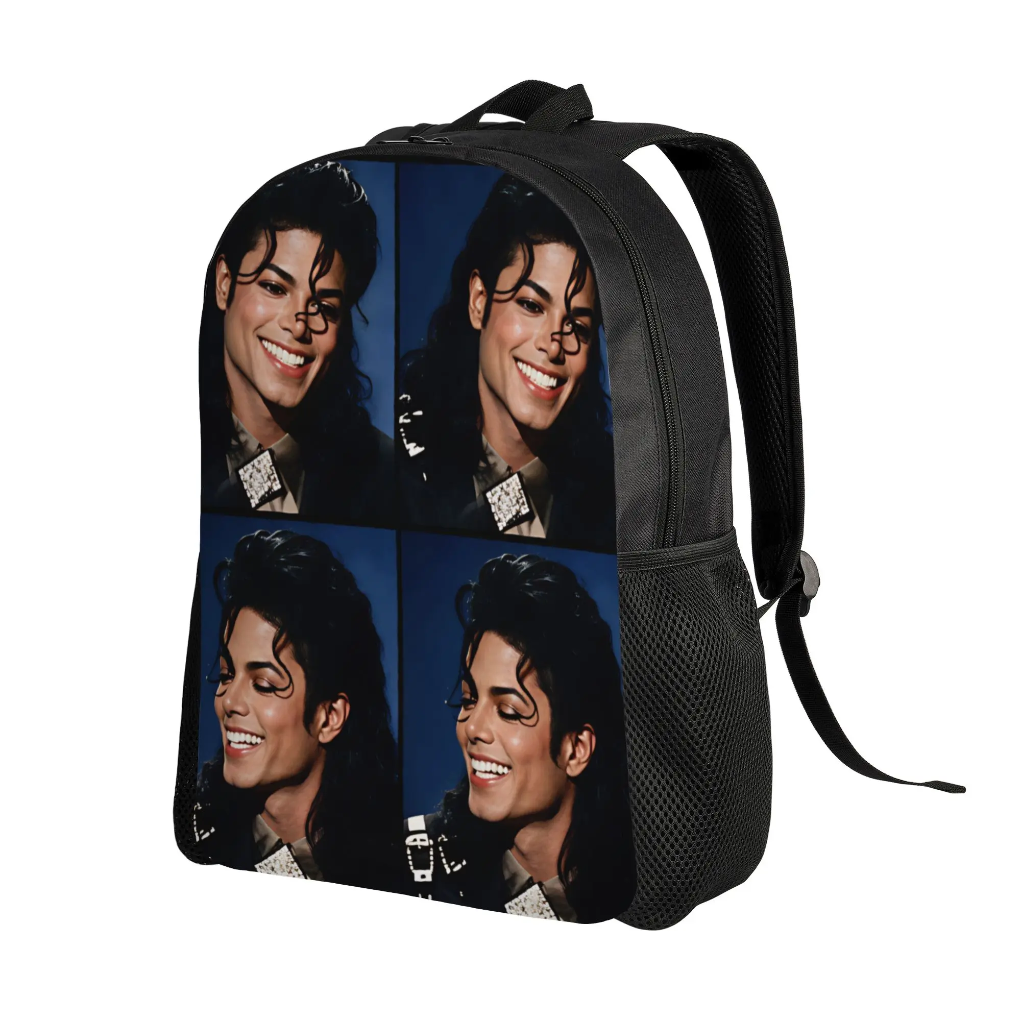 M-Michael Jacksons Backpack  Boy Girl Polyester Trekking Backpacks Big Modern School Bags Rucksack
