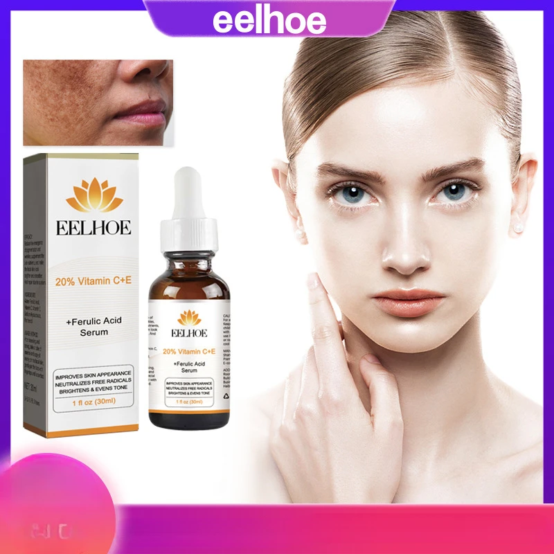 

Fade Wrinkles, Spots and Repair Dark Essence with Eelhoe Vitamin C E Essence Hydrating Moisturizing and Brightening Skin Tone