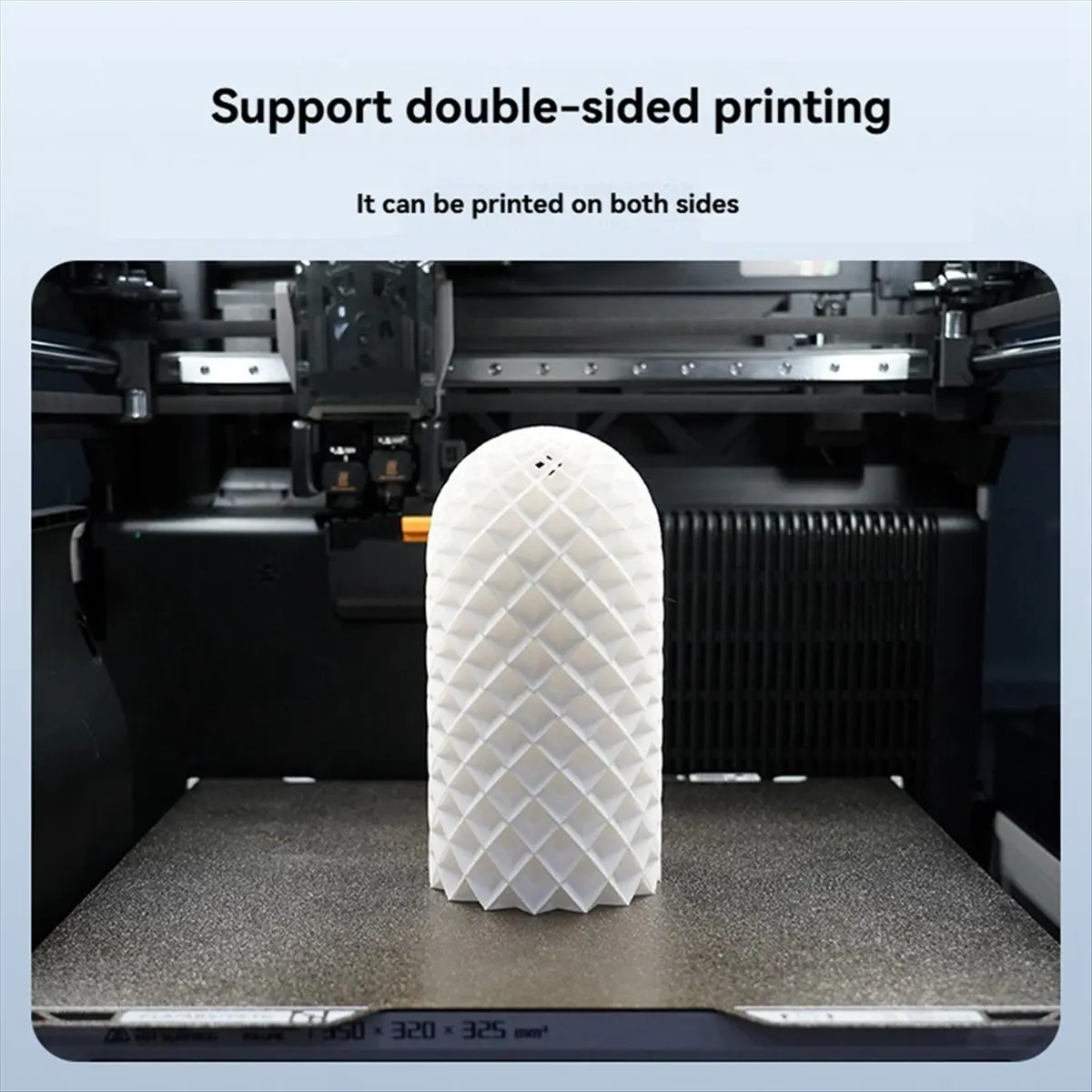 (B63C) Double-Sided Build Plate PEI+PEO Magnetic Sheet Spring Steel Supports Double-Sided Printing for Bambu Lab H2D 3D Printer