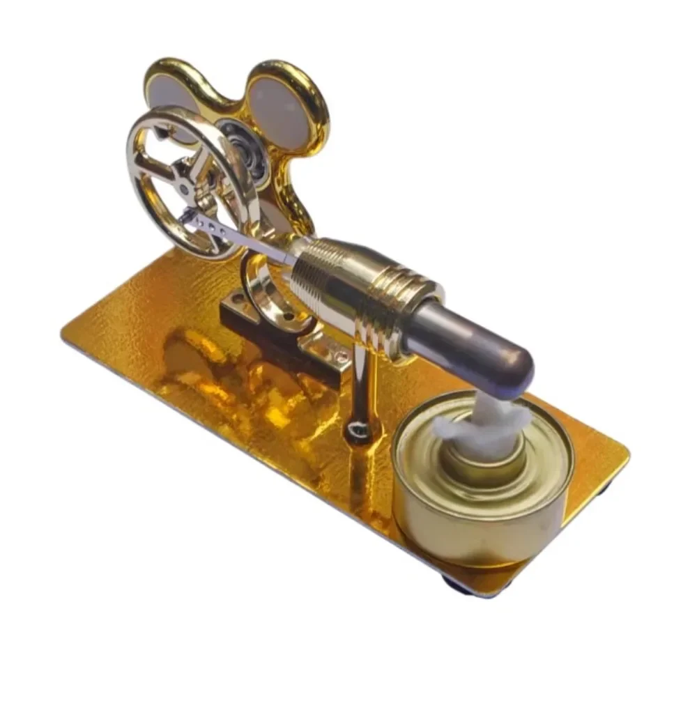NF Single Cylinder Stirling Metal Engine Externally Heated Engine Mini Science Experiment Teaching Aid Gyroscope Wheel Engine Mo
