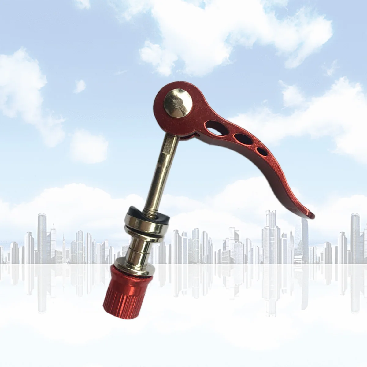 

Quick Release Hub Red Road Bike Mountain Bike Front Rear Axle Hollow Shaft Set Cnc Alloy Nut Durable Repair Kit