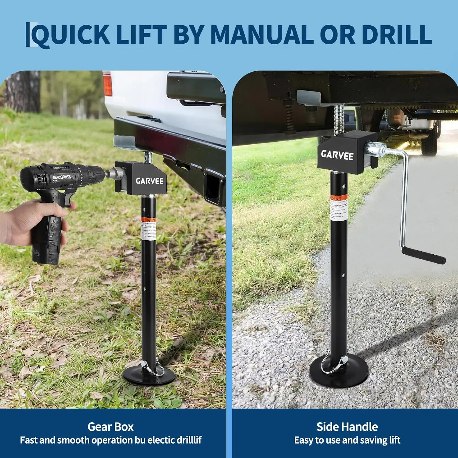 Tacleekii 6 Pack RV Pull Out Stabilizer Jack 30lb Heavy Duty Support, 21