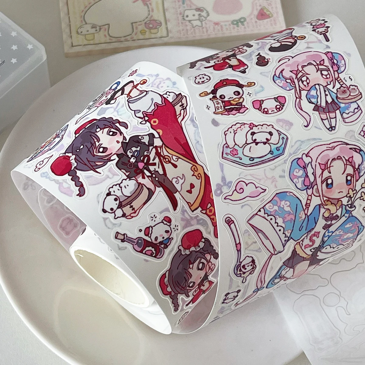 

Винтажная наклейка с персонажем Showa, милая наклейка в стиле деко для DIY, высеченный журнал Guka, украшение для рукоделия и скрапбукинга